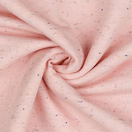 0,5m Sweat-Stoff Cosy Colours Meterware Oeko-Tex Sweatstoff Sweat Farbwahl, Farbe:017 - rosa von maDDma