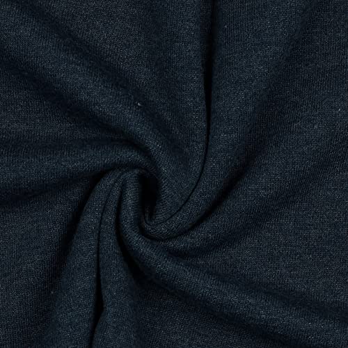 0,5m melierter Sweat-Stoff Meterware Oeko-Tex Sweatstoff Sweat Farbwahl, Farbe:005 - nachtblau 0,5m melierter Sweat-Stoff Meterware Oeko-Tex Sweatstoff Sweat Farbwahl, Farbe:005 - nachtblau von maDDma