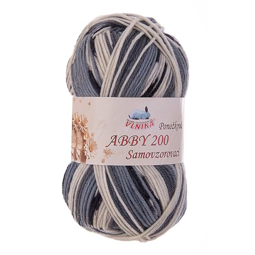 Sockenwolle Abby 200 selbstmusternd 100g Strickgarn Sockengarn Strumpfwolle Strumpfgarn Farbwahl, Farbe:mehrfarbig 4 von maDDma