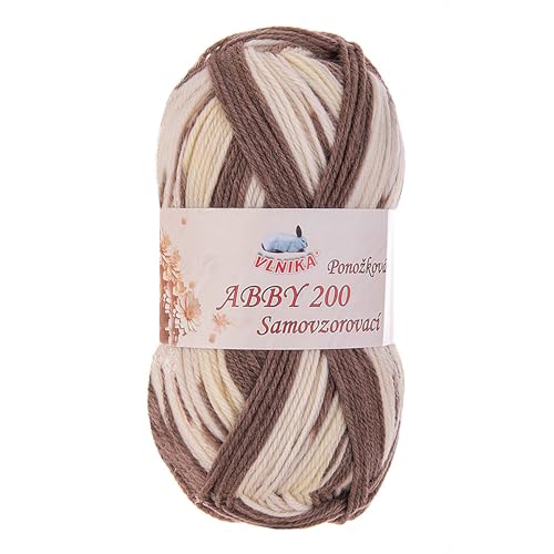 100g Strickgarn Abby 200 selbstmusternd Sockengarn Socken-Wolle Strumpfgarn Farbwahl, Farbe:mehrfarbig 5 von maDDma