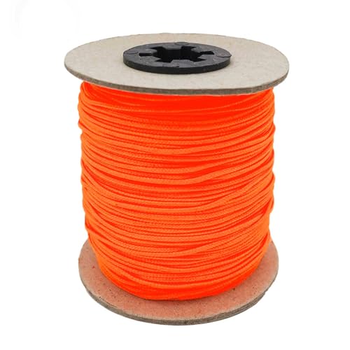 100m Schmuckschnur 1,5mm Jalousieschnur Zugschnur Schmuckkordel Polyester Farbwahl, Farbe:leuchtorange von maDDma