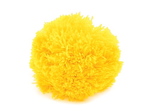 2 Bommeln/Wollbommeln/Pompons, 10cm mit einer großen Farbauswahl, Farbe:mango von maDDma