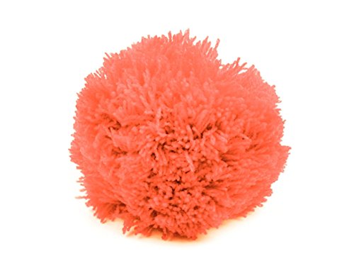 2 Bommeln / Wollbommeln / Pompon, 7cm mit einer großen Farbauswahl (2 Stück), Farbe:koralle von maDDma