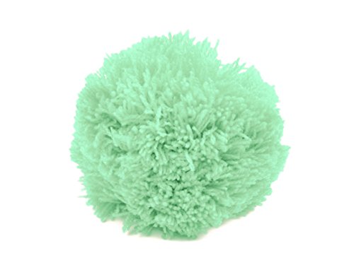 2 Bommeln/Wollbommeln/Pompon, 7cm mit einer großen Farbauswahl (2 Stück), Farbe:minze von maDDma