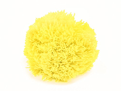 2 Bommeln / Wollbommeln / Pompons, 10cm mit einer großen Farbauswahl, Farbe:gelb von maDDma