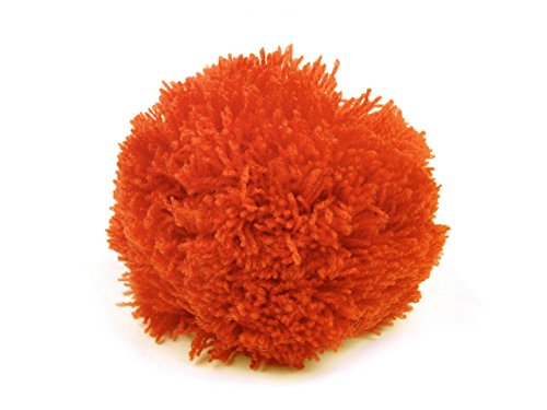 2 Bommeln / Wollbommeln / Pompons, 10cm mit einer großen Farbauswahl, Farbe:orange von maDDma