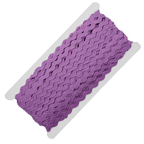 25m Zackenlitze Borte Zick-Zack-Borte auf Karte, 5/9mm breit, Viskose, waschbar, 15 Farben, Farbe:lila 25m Zackenlitze Borte Zick-Zack-Borte auf Karte, 5/9mm breit, Viskose, waschbar, 15 Farben, Farbe:lila von maDDma