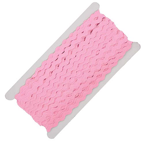 25m Zackenlitze Borte Zick-Zack-Borte auf Karte, 5/9mm breit, Viskose, waschbar, 15 Farben, Farbe:rosa 25m Zackenlitze Borte Zick-Zack-Borte auf Karte, 5/9mm breit, Viskose, waschbar, 15 Farben, Farbe:rosa von maDDma