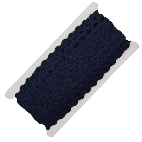25m Zackenlitze Borte Zick-Zack-Borte auf Karte, 5/9mm breit, Viskose, waschbar, 15 Farben, Farbe:tintenblau 25m Zackenlitze Borte Zick-Zack-Borte auf Karte, 5/9mm breit, Viskose, waschbar, 15 Farben, Farbe:tintenblau von maDDma