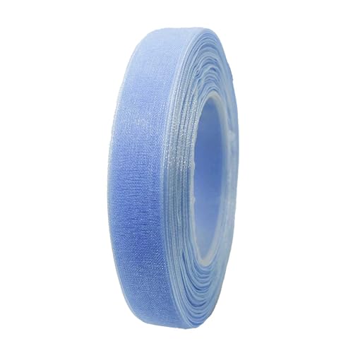 27m Chiffonband 12mm Geschenkband Schleifenband Dekoration Floristik Farbwahl, Farbe:hellblau von maDDma