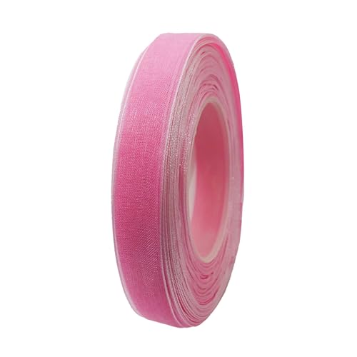 27m Chiffonband 12mm Geschenkband Schleifenband Dekoration Floristik Farbwahl, Farbe:rosa von maDDma