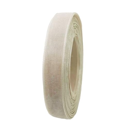 27m Chiffonband 12mm Geschenkband Schleifenband Dekoration Floristik Farbwahl, Farbe:sand von maDDma