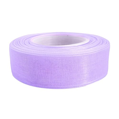 27m Chiffonband 25mm Polyesterband Dekoration Schleifenband Geschenkband Farbwahl, Farbe:lavendel von maDDma