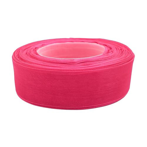 27m Chiffonband 25mm Polyesterband Dekoration Schleifenband Geschenkband Farbwahl, Farbe:pink von maDDma