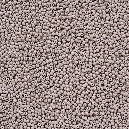 50g Rocailles Glasperlen ca. 2,3x1,5mm 1mm Bohrung Perlen Schmuck Farbwahl, Farbe:beige von maDDma