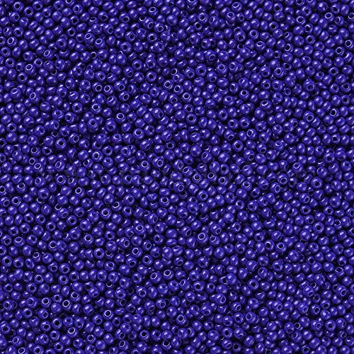 50g Rocailles Glasperlen ca. 2,3x1,5mm 1mm Bohrung Perlen Schmuck Farbwahl, Farbe:tintenblau von maDDma
