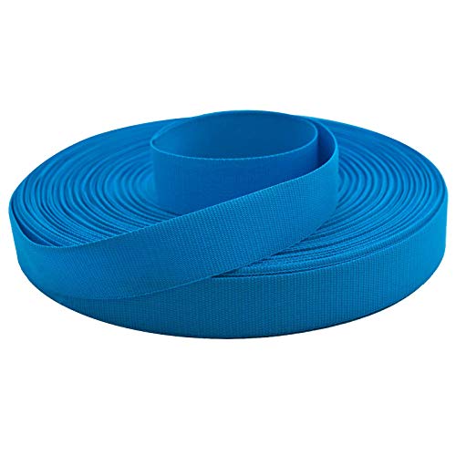 50m Ripsband Einfassband Stoßband Besatzband Hutband Hosenband Breiten-/Farbwahl, Größe:20mm, Farbe:blau von maDDma