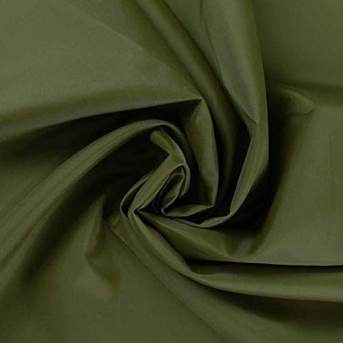 5m Futterstoff Breite 148cm, Farbauswahl in deinen Lieblingsfarben, Farbe:olivgrün von maDDma