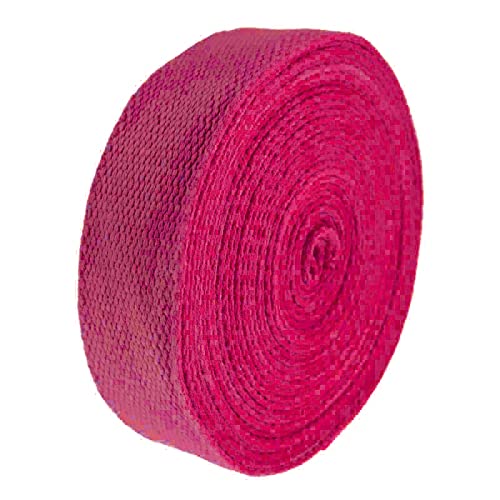 5m Gurtband 25mm 100% Baumwolle Gurtbänder Tragegurt Taschengurt Variantenwahl, Größe:25 mm | 2.6 mm, Farbe:magenta von maDDma