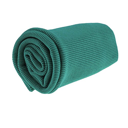 Bündchen Strickbündchen 16x80cm Bündchenstoff Baumwolle elastisch gerippt, Farbwahl, Farbe:petrol Bündchen Strickbündchen 16x80cm Bündchenstoff Baumwolle elastisch gerippt, Farbwahl, Farbe:petrol von maDDma
