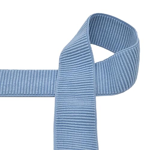 Gummiband 50 mm Elastic Rib Band ab 1m geripptes Gummiband Bund Bündchen Gürtel, Farbe:hellblau Gummiband 50 mm Elastic Rib Band ab 1m geripptes Gummiband Bund Bündchen Gürtel, Farbe:hellblau von maDDma