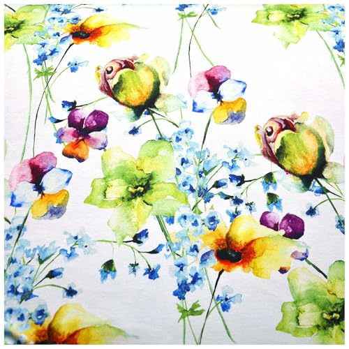 Jersey Sommerblumen ab 1m Viskose Sommerstoff Meterware Digitaldruck Jerseystoff, Motiv:Motiv 5 Jersey Sommerblumen ab 1m Viskose Sommerstoff Meterware Digitaldruck Jerseystoff, Motiv:Motiv 5 von maDDma
