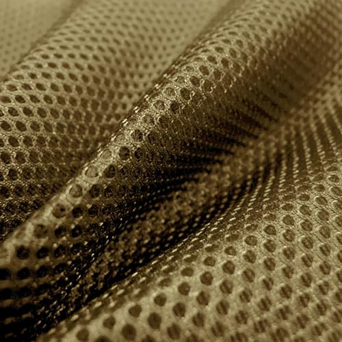 Meshgewebe 3D Air-Mesh Distanzgewebe ab 1m Netzgewebe Netzfutter Futterstoff Farbwahl, Farbe:beige von maDDma