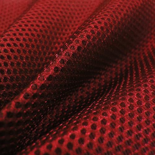 maDDma ® Meshgewebe 3D Air-Mesh Distanzgewebe ab 1m Netzgewebe Netzfutter Futterstoff Rot von maDDma