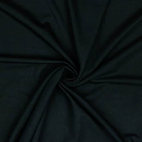 Modal-Jersey Modalstoff 24 Farben 0,5x1,45m Jerseystoff Tencel(TM) Modal Oeko-Tex zertifiziert, Farbe:schwarz von maDDma