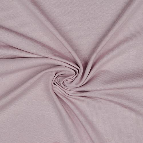 Modalstoff Modal Sweat Sweatstoff Oeko-Tex 0,5m Stoff elastisch Sweatstoff, Farbe:flieder von maDDma