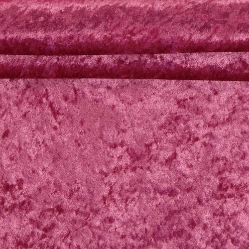 Pannesamt Samt-Stoff ab 0,5m Velvet Dekostoff Kostümstoff Panné Samt glänzend Farbwahl, Farbe:18-2143 pink von maDDma