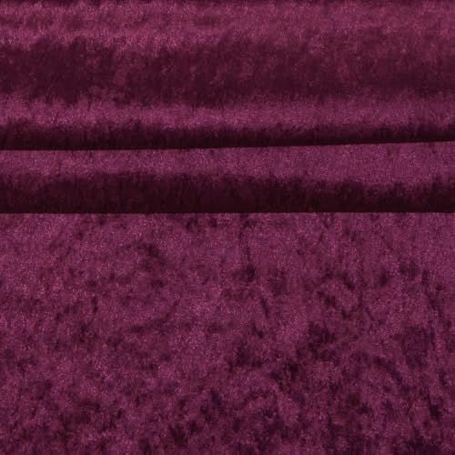 Pannesamt Samt-Stoff ab 0,5m Velvet Dekostoff Kostümstoff Panné Samt glänzend Farbwahl, Farbe:19-2434 fuchsia von maDDma