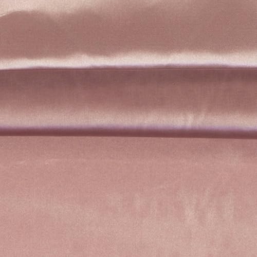 Polyester-Satin Satin ab 1m x 1,5m Polyesterstoff 140 g/m² Kostümstoff Modestoff Farbwahl, Farbe:15-2705 altrosa von maDDma