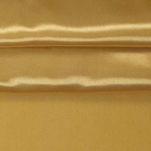 Polyester-Satin Satin ab 1m x 1,5m Polyesterstoff 140 g/m² Kostümstoff Modestoff Farbwahl, Farbe:16-0836 gold von maDDma