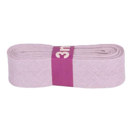 Schrägband 3m x 20mm Baumwolle gefalzt 60 Farben Einfassband Saumband, Farbe:400423 lavendel von maDDma