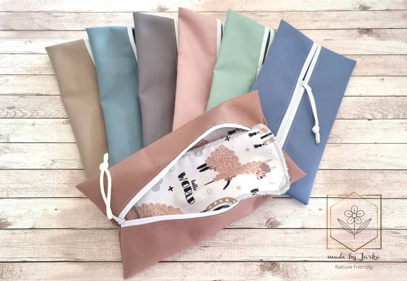 Personalisierbare Nastasche, Feuchttüchertasche, Wetbag Mit Namen, Tasche Für Babytücher, Hygienebeutel, Geschenk, Hygiene von madebyJarka