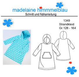 1349 Strandkleid von madelaine himmmelblau