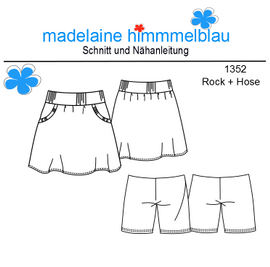 1352 Rock + Hose von madelaine himmmelblau