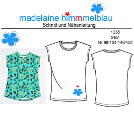 1355 Shirt von madelaine himmmelblau