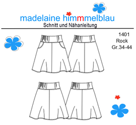 1401 Rock Tasche von madelaine himmmelblau