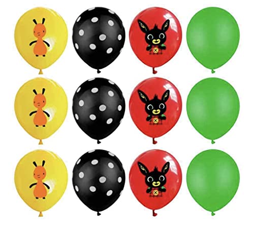 12 Stück All New BING Bunny & Friends Latexballons für Kinderparty-Dekorationen. von madeokoltd