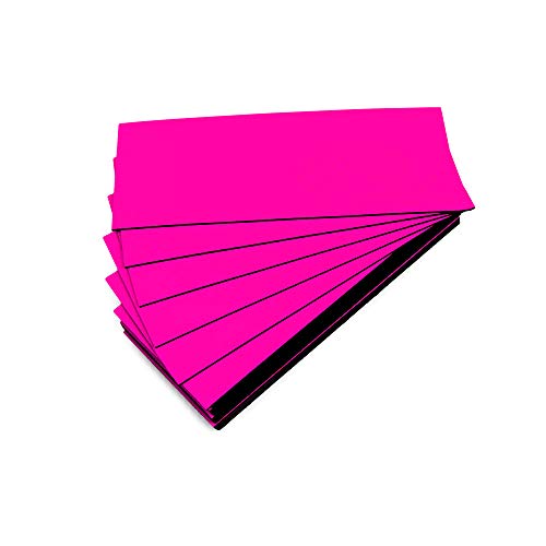 Magnet-Etiketten, Farbe (Rosa, Länge 10 cm, Breite 4 cm), 25 Stück von magnétiques.fr