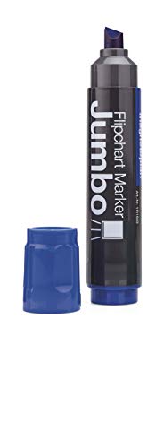 magnetoplan 1111503 Permanent Jumbo Marker, blau von magnetoplan