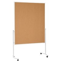 magnetoplan Moderationswand 120,0 x 150,0 cm braun von magnetoplan