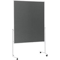 magnetoplan Moderationswand 120,0 x 150,0 cm dunkelgrau von magnetoplan