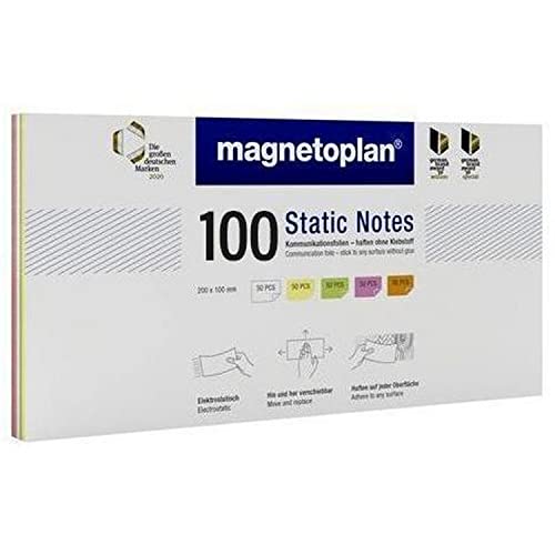 magnetoplan Static Notes, 200 x 100 mm, 100 Stk. von magnetoplan