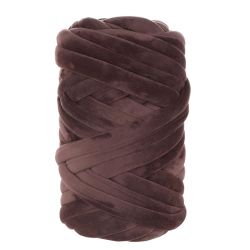 maikeduo Wolle Zum Armstricken, 250g/500g/1000g Grob Gestrickte Kuscheldecke, Roving Garn Zum Handstricken Häkeln, Grobstrick Weiches Wollgarn Haustier Bett Sofa (Dunkelbraun,1000g) von maikeduo