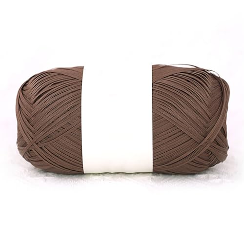 1 Rolle 460M/100g Raffiabast Papierband,100% Baumwolle Raffia Bastband Bindebast Breite: 2mmfür Geschenkverpackung, Weben, DIY Handwerk Dekoration (Kaffee) von maileiduo