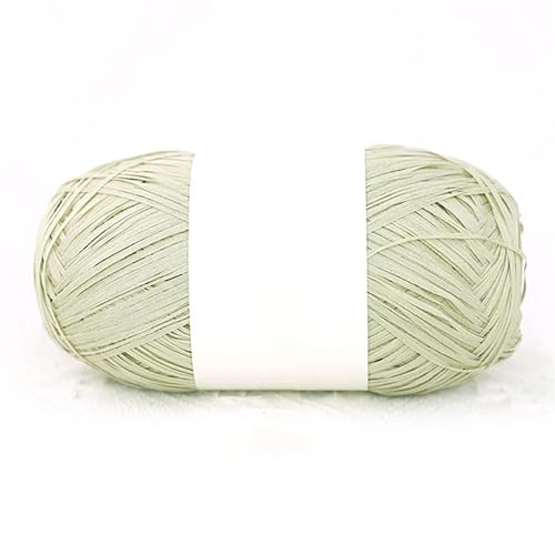 1 Rolle 460M/100g Raffiabast Papierband,100% Baumwolle Raffia Bastband Bindebast Breite: 2mmfür Geschenkverpackung, Weben, DIY Handwerk Dekoration (Matcha Grün) von maileiduo