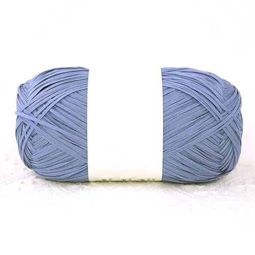 1 Rolle 460M/100g Raffiabast Papierband,100% Baumwolle Raffia Bastband Bindebast Breite: 2mmfür Geschenkverpackung, Weben, DIY Handwerk Dekoration (Ozeanblau) von maileiduo